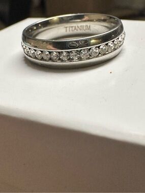 Titanium Diamond Eternity Band